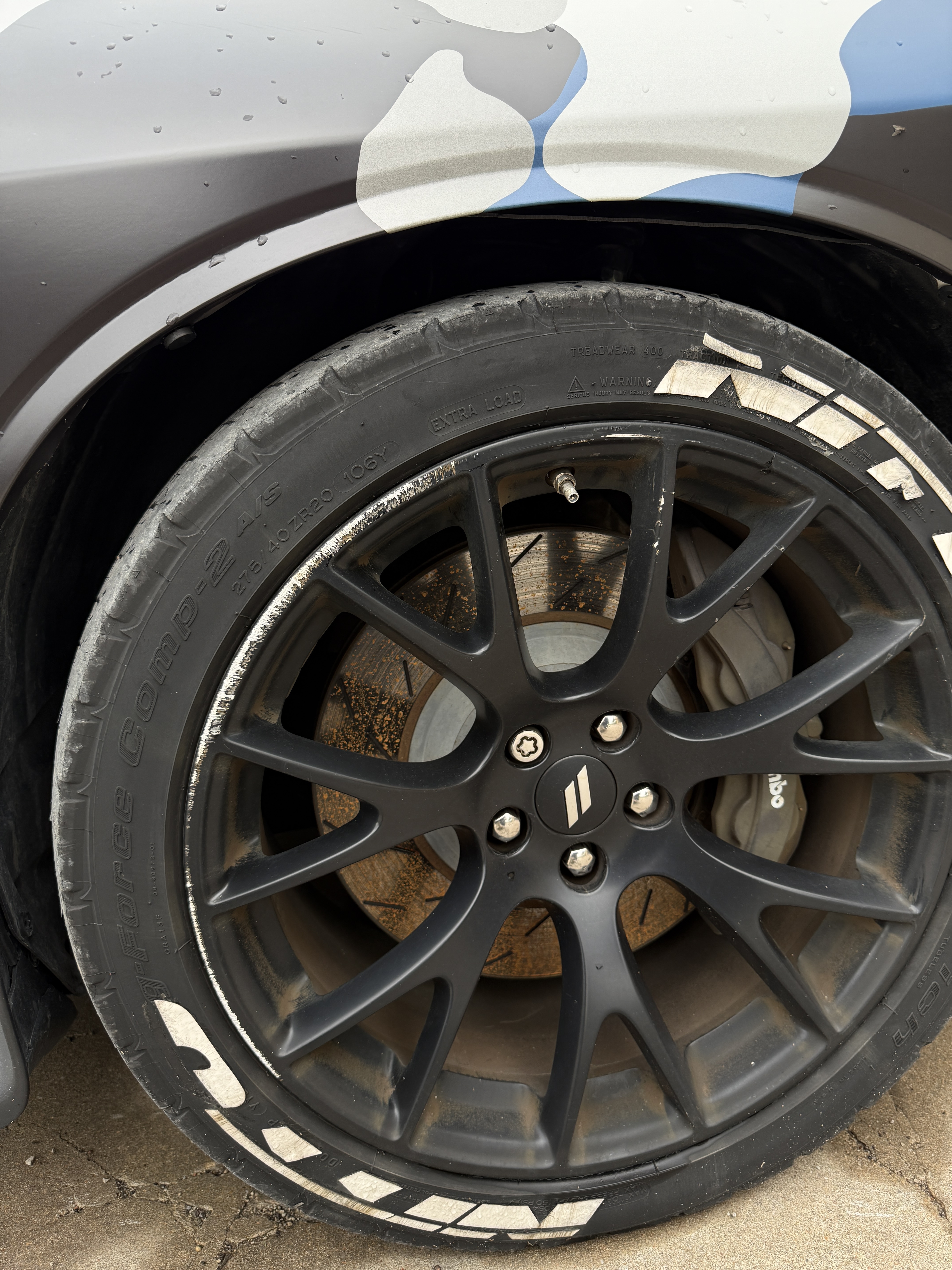 Mobile wheel repair before cosmetic damage